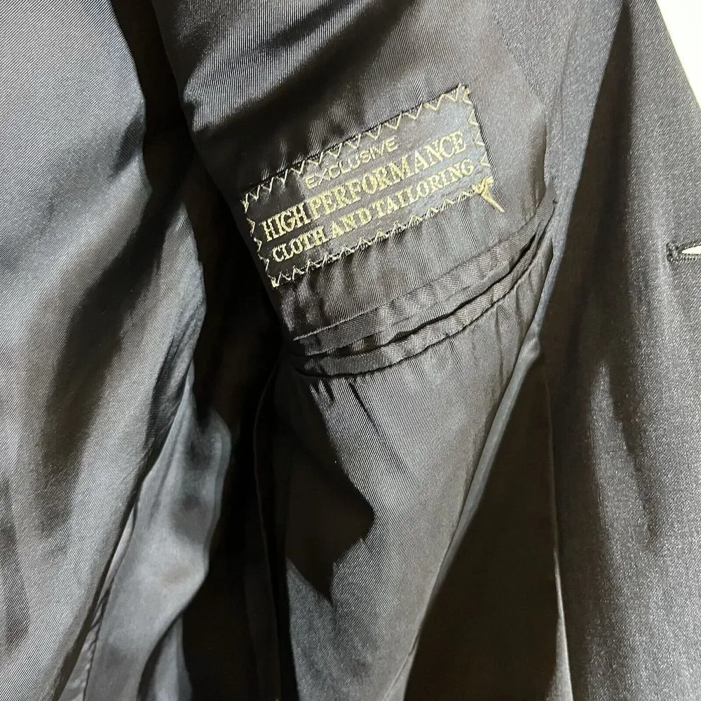 Ermenegildo‎ Zegna Men's 40L Charcoal Gray Taglio Esclusivo Sports Coat Wool